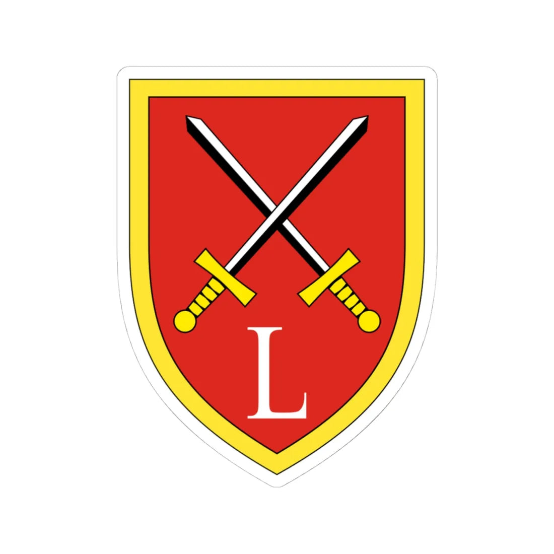 Fernmelde-Lehrverband Bundeswehr (Germany) (Coat of Arms) STICKER Vinyl Kiss-Cut Decal 4 Inch White - The Sticker Space