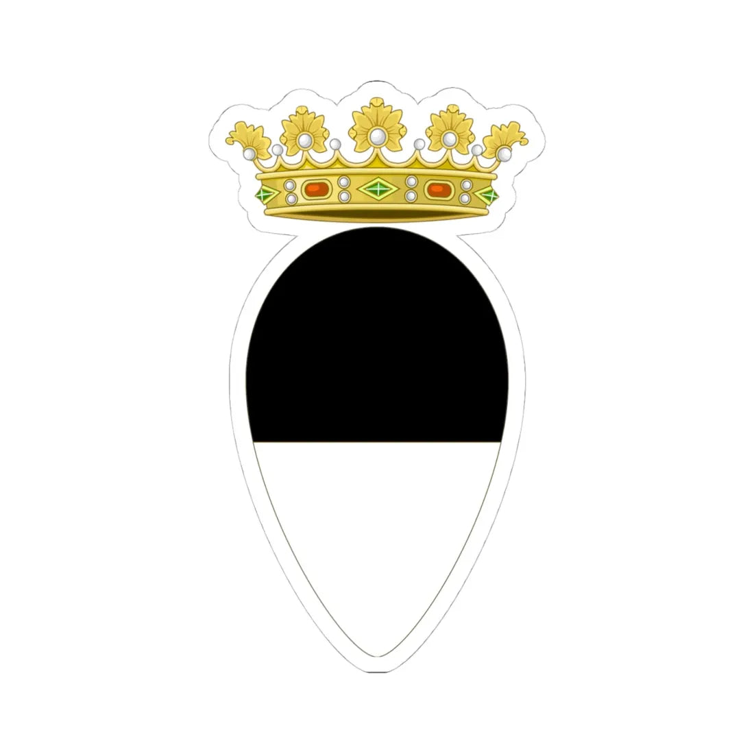 Ferrara-Stemma (Italy) (Coat of Arms) STICKER Vinyl Kiss-Cut Decal 4 Inch White - The Sticker Space