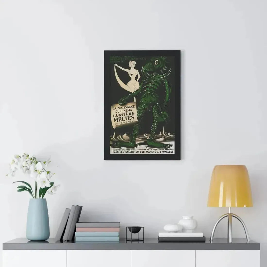 FESTIVAL MONDIAL DE FILM ET DES BEAUX-ARTS DE BELGIQUE 1951 - Framed Movie Poster - The Sticker Space