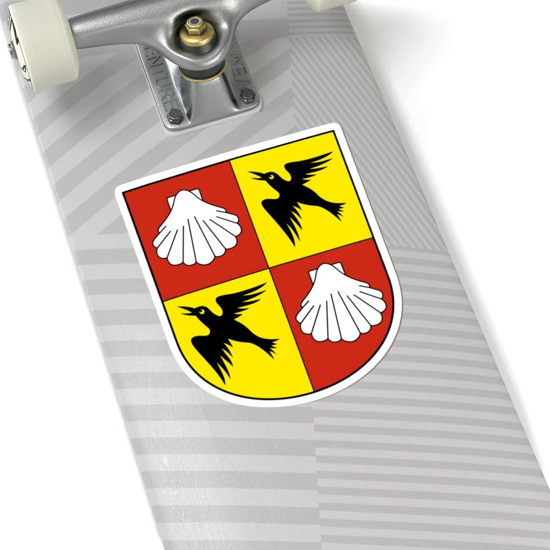 Feusisberg-blazon (Switzerland) (Coat of Arms) STICKER Vinyl Kiss-Cut Decal - The Sticker Space