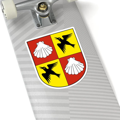 Feusisberg-blazon (Switzerland) (Coat of Arms) STICKER Vinyl Kiss-Cut Decal - The Sticker Space