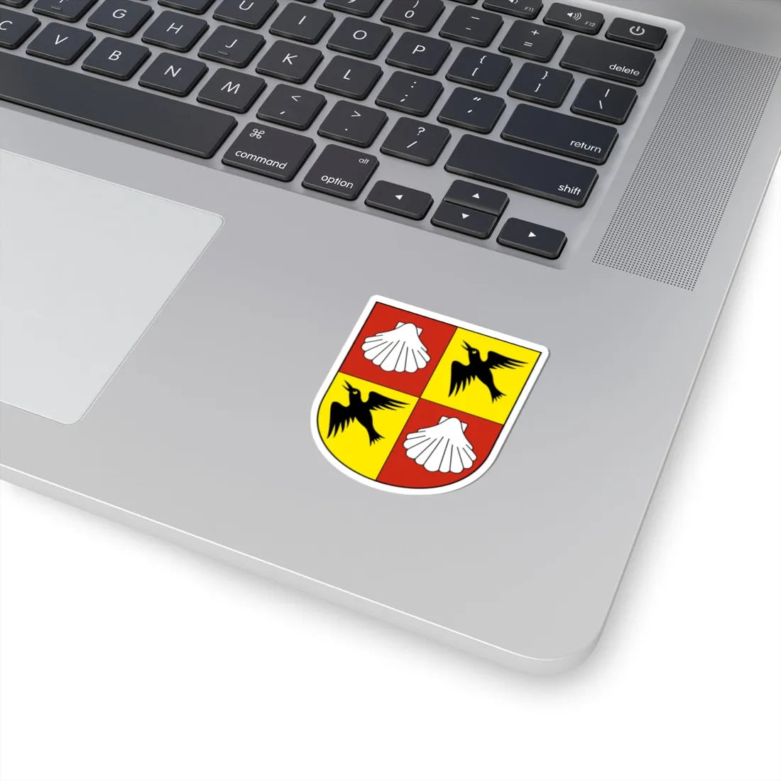 Feusisberg-blazon (Switzerland) (Coat of Arms) STICKER Vinyl Kiss-Cut Decal - The Sticker Space
