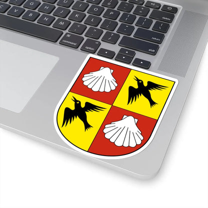 Feusisberg-blazon (Switzerland) (Coat of Arms) STICKER Vinyl Kiss-Cut Decal - The Sticker Space