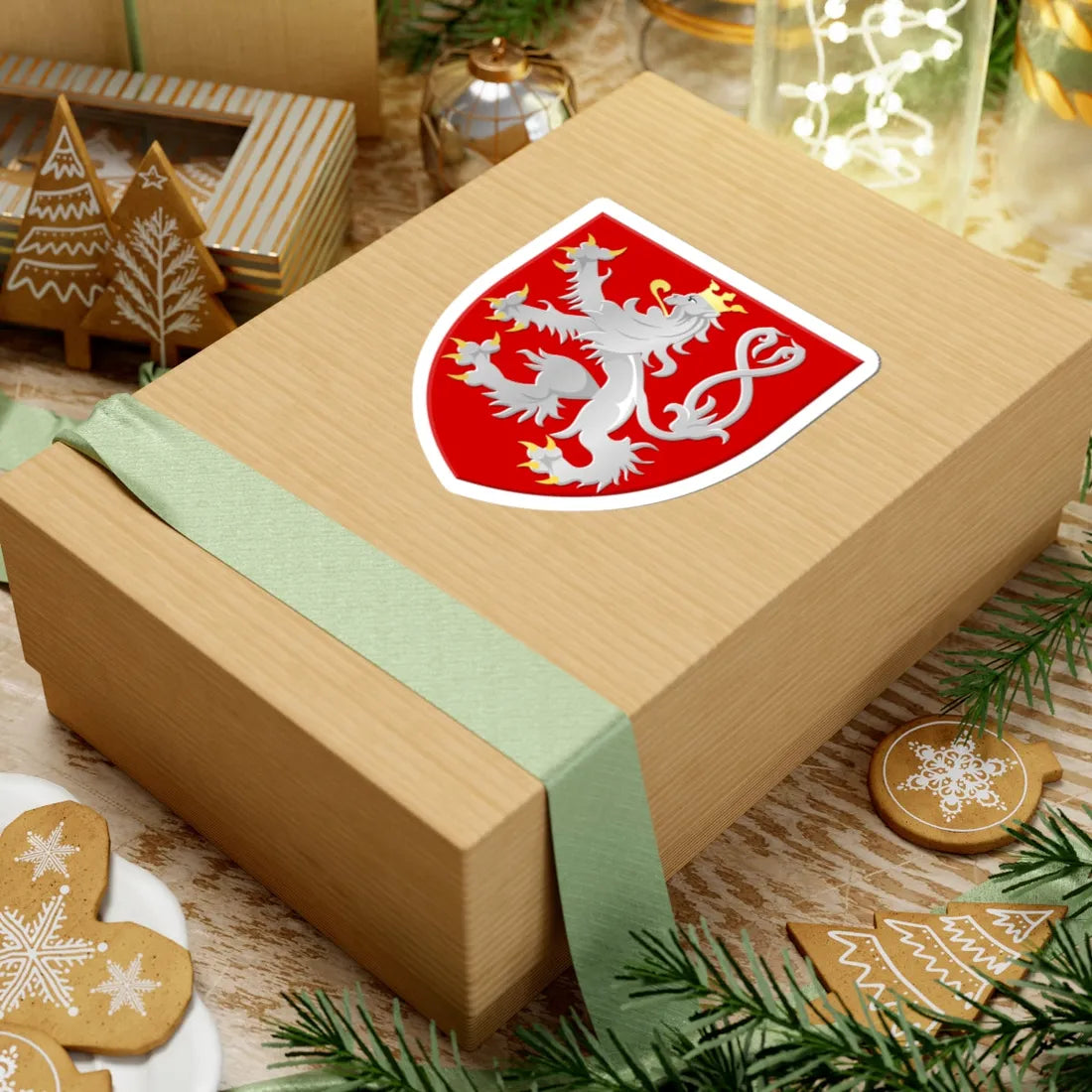 Fexhe-le-Haut-Clocher wapen (Belgium) (Coat of Arms) STICKER Vinyl Kiss-Cut Decal - The Sticker Space