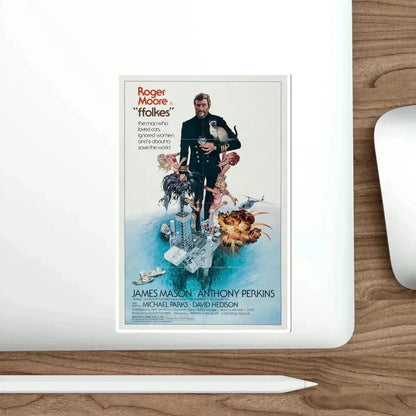 Ffolkes 1979 Movie Poster STICKER Vinyl Die-Cut Decal - The Sticker Space