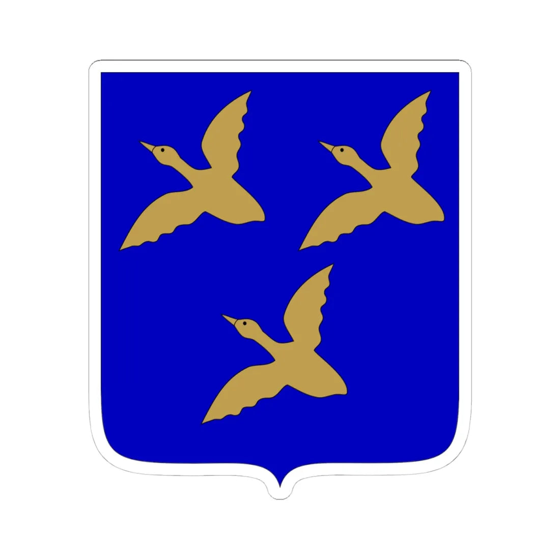 Föglö.vaakuna (Finland) (Coat of Arms) STICKER Vinyl Kiss-Cut Decal 4 Inch White - The Sticker Space