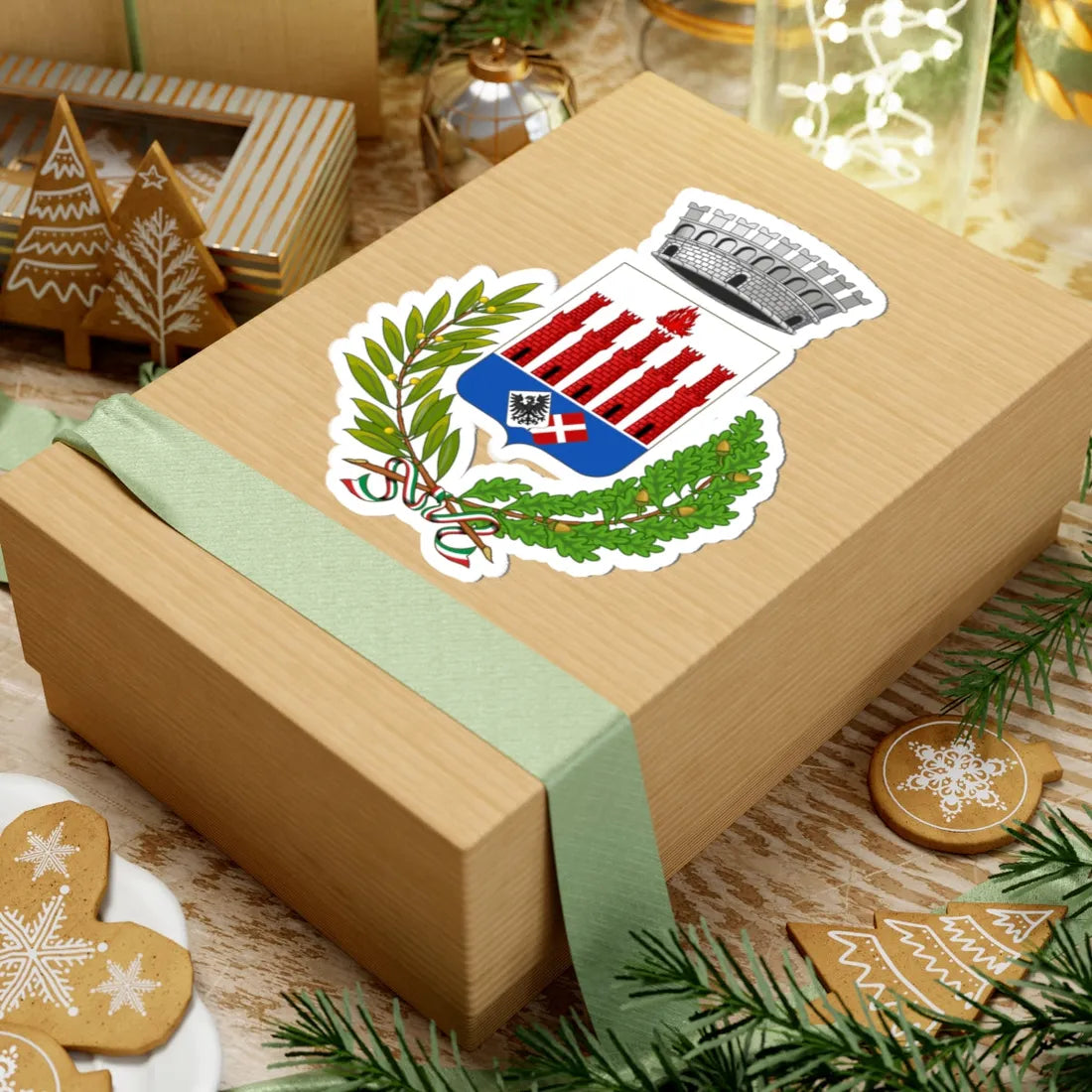 Fiamignano-Stemma (Italy) (Coat of Arms) STICKER Vinyl Kiss-Cut Decal - The Sticker Space