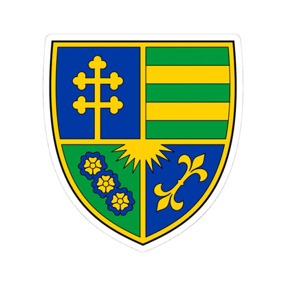 Fictional CoA of Ștefan cel Mare 1457-1504 (Oman) (Coat of Arms) STICKER Vinyl Kiss-Cut Decal 4 Inch White - The Sticker Space