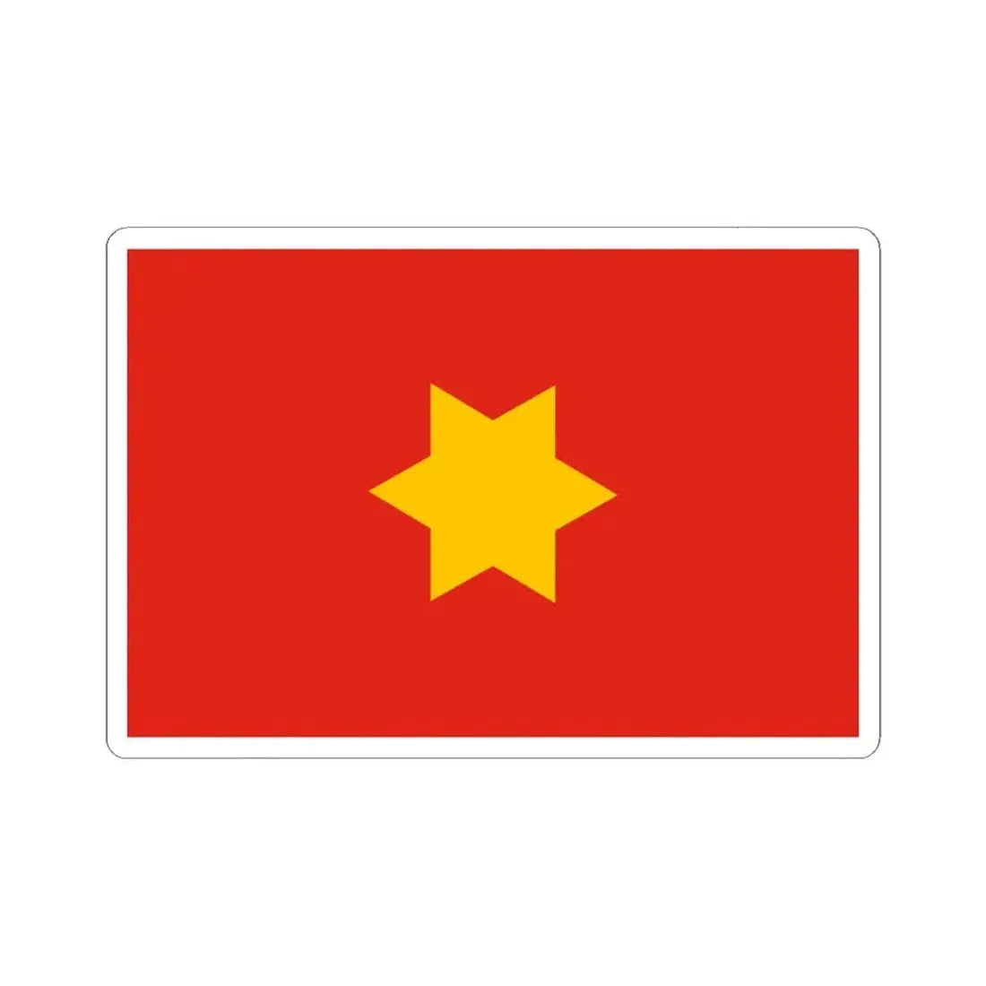 Fictional Nan Chao Flag (China) STICKER Vinyl Kiss-Cut Decal 6 Inch White - The Sticker Space