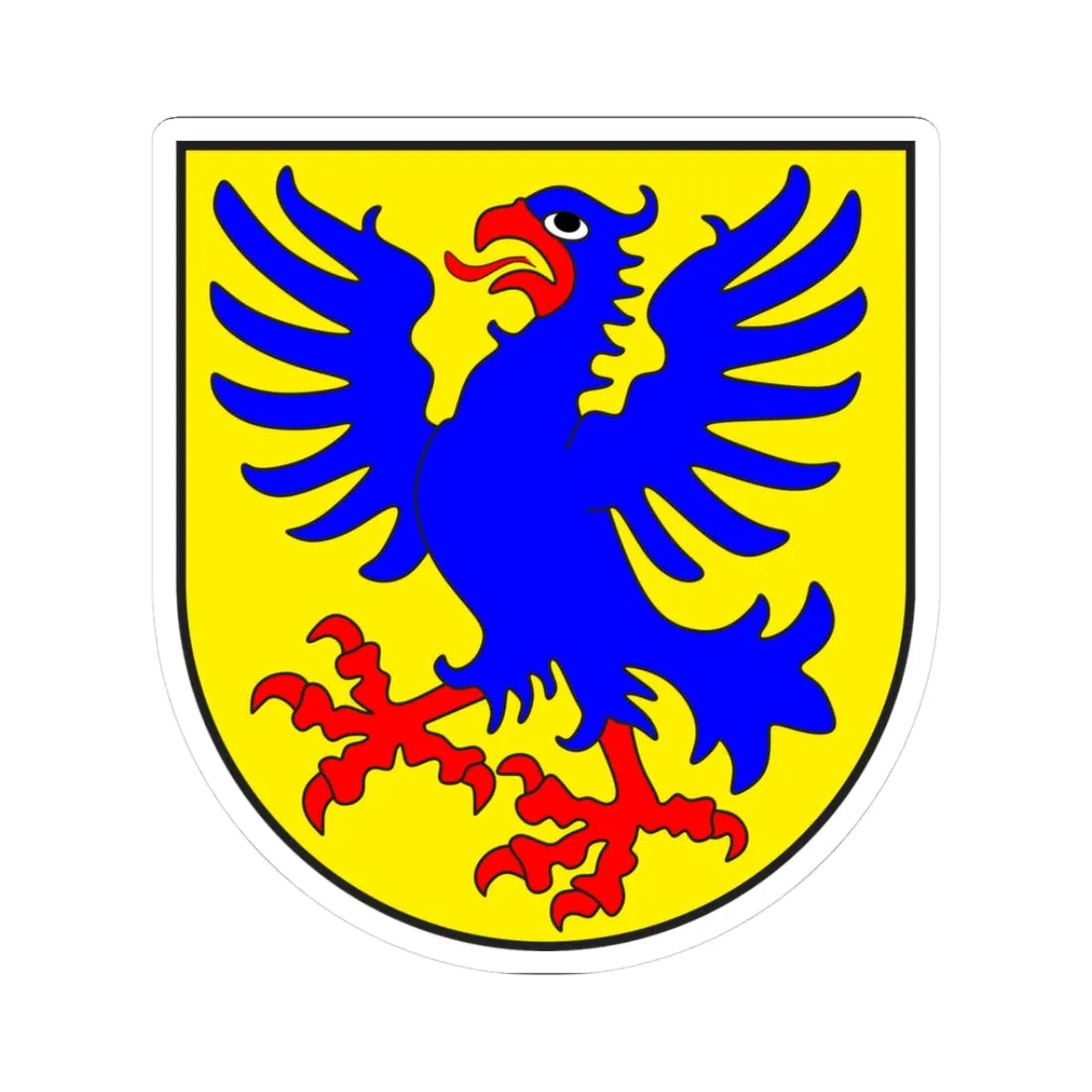 Fideris wappen (Switzerland) (Coat of Arms) STICKER Vinyl Kiss-Cut Decal 3 Inch White - The Sticker Space
