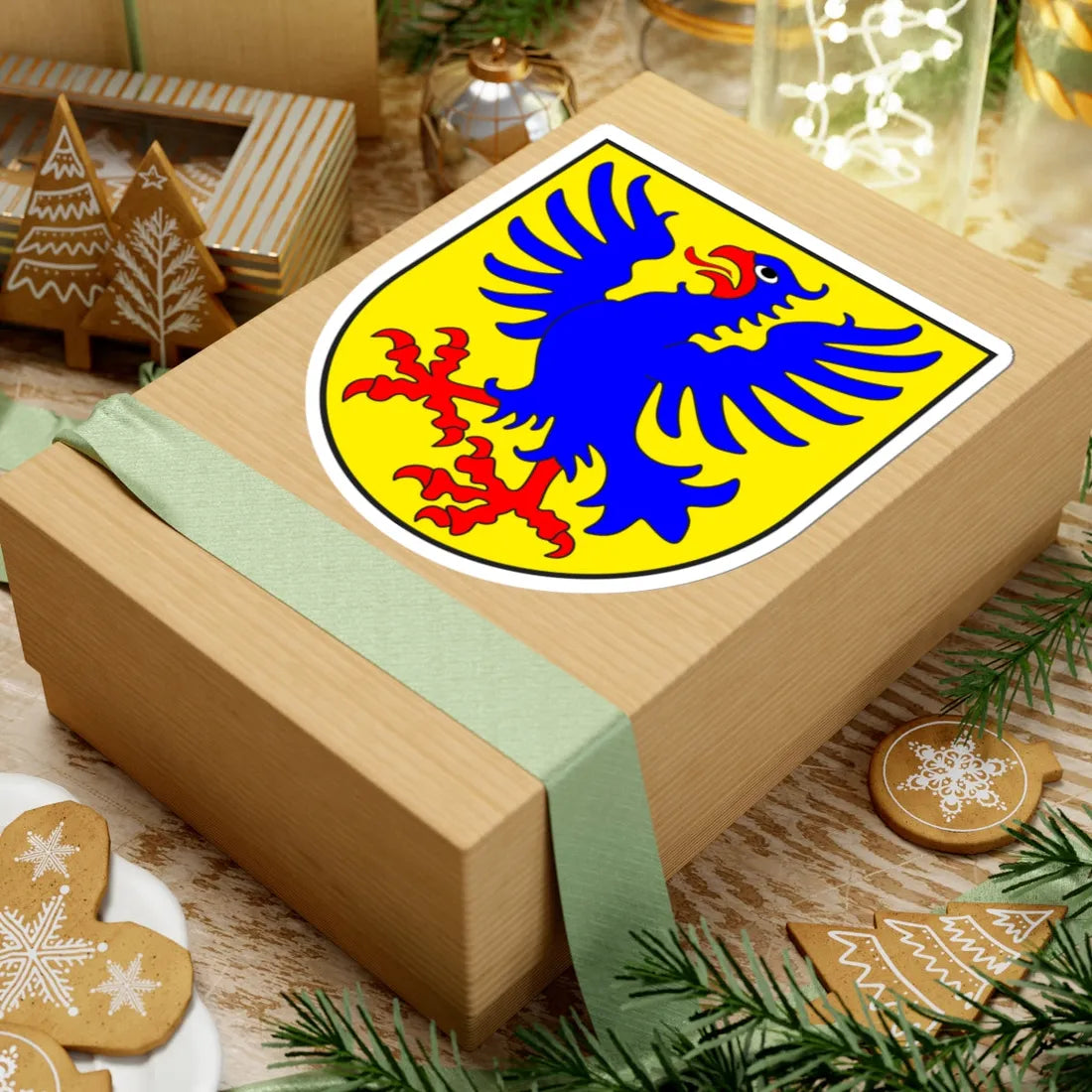 Fideris wappen (Switzerland) (Coat of Arms) STICKER Vinyl Kiss-Cut Decal - The Sticker Space