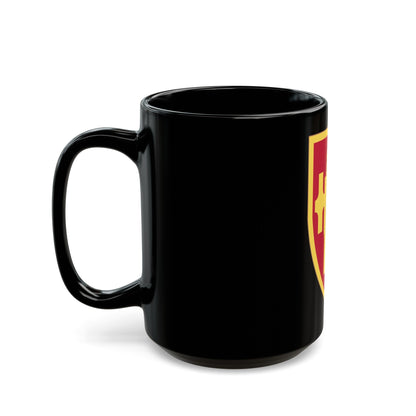 Field Artillery Center and School (U.S. Army) Black Coffee Mug-The Sticker Space