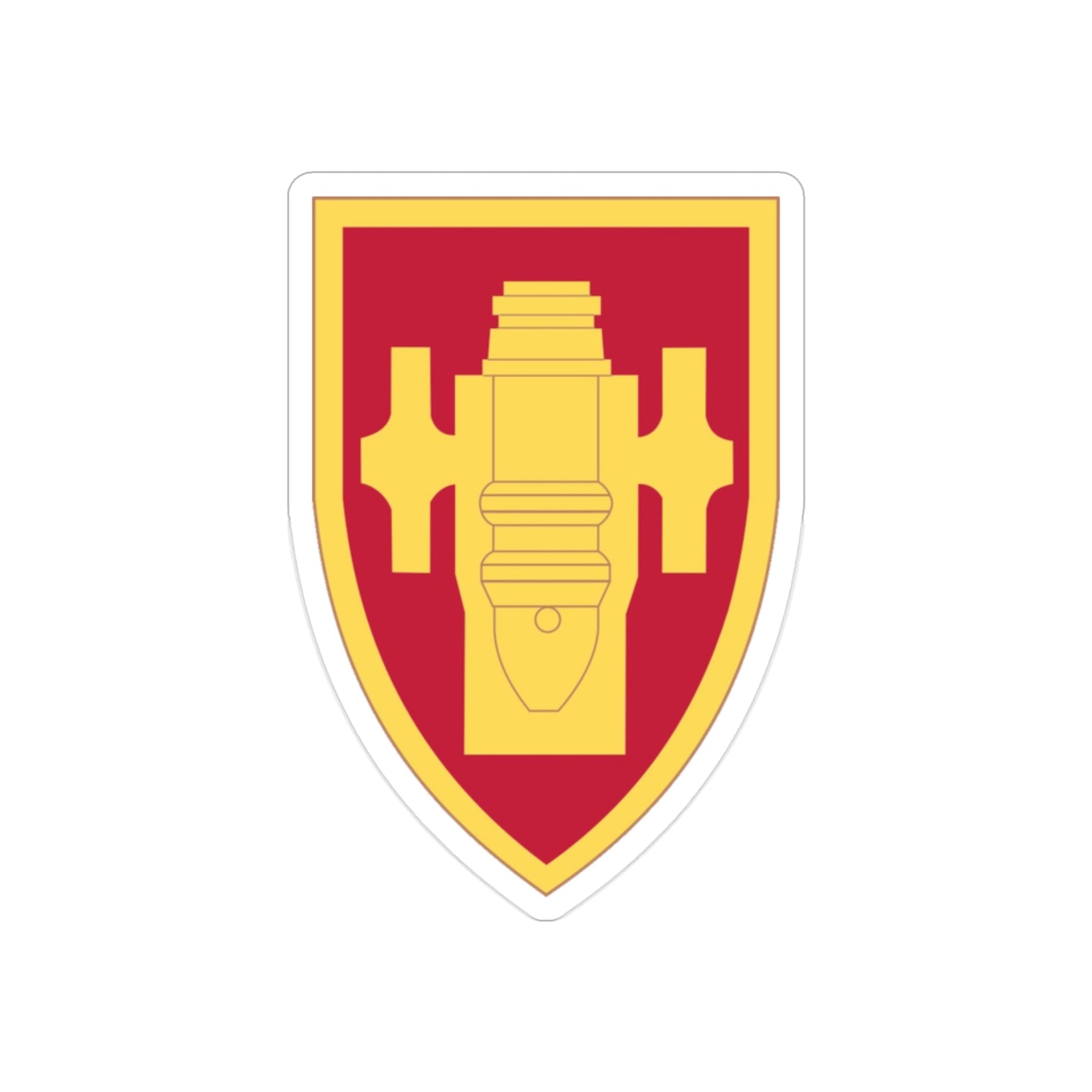 Field Artillery Center and School (U.S. Army) REVERSE PRINT Transparent STICKER-2 Inch-The Sticker Space