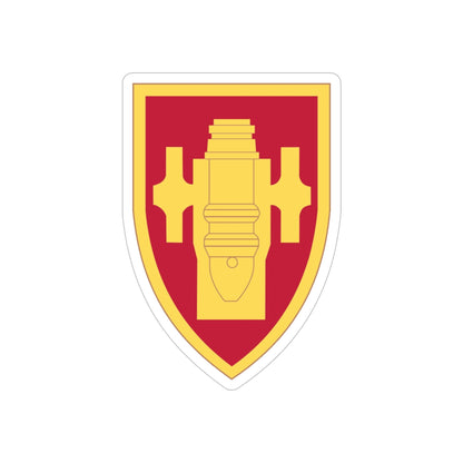 Field Artillery Center and School (U.S. Army) REVERSE PRINT Transparent STICKER-6" × 6"-The Sticker Space