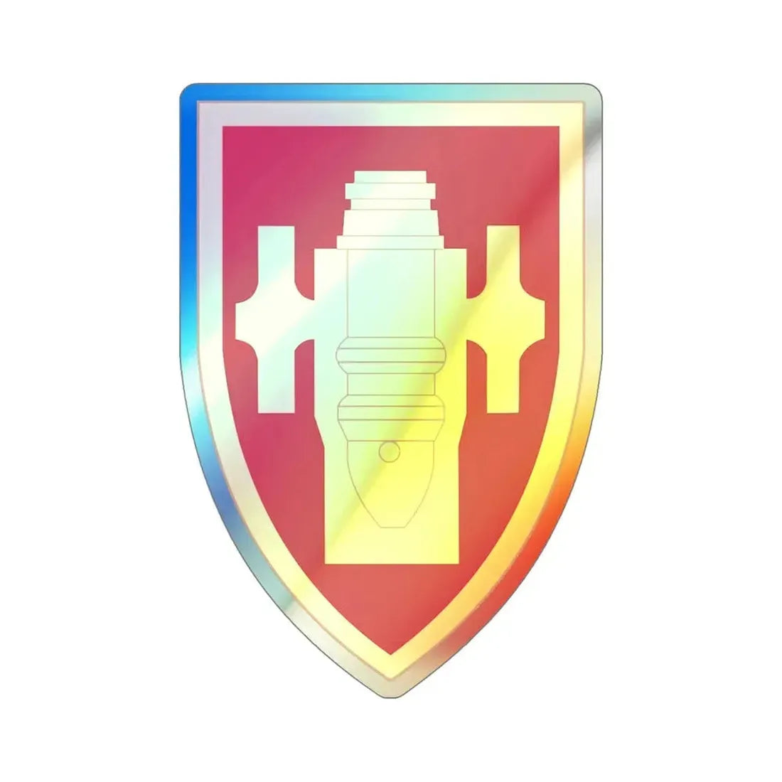 Field Artillery Center and School (U.S. Army) Holographic STICKER Die-Cut Vinyl Decal 5 Inch Holographic - The Sticker Space