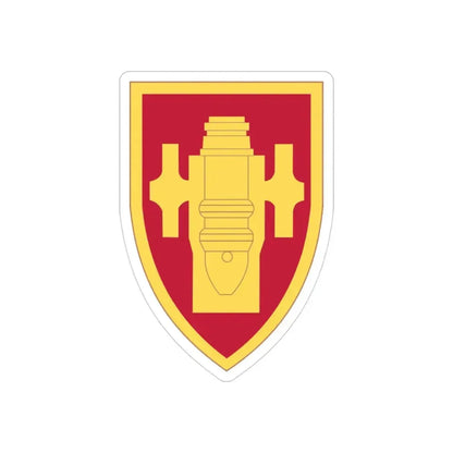 Field Artillery Center and School (U.S. Army) REVERSE PRINT Transparent Die-Cut STICKER - The Sticker Space