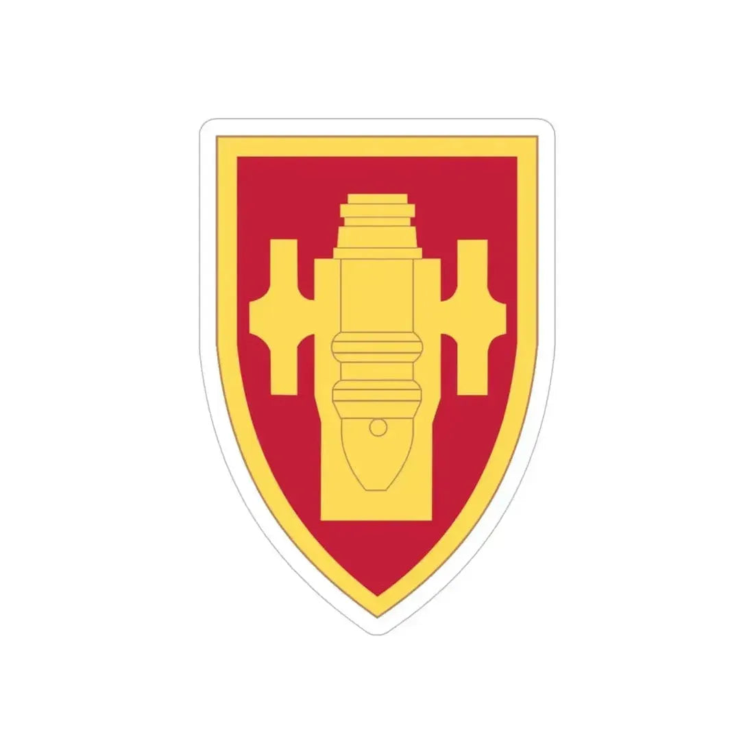 Field Artillery Center and School (U.S. Army) REVERSE PRINT Transparent Die-Cut STICKER - The Sticker Space