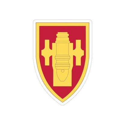 Field Artillery Center and School (U.S. Army) REVERSE PRINT Transparent Die-Cut STICKER - The Sticker Space