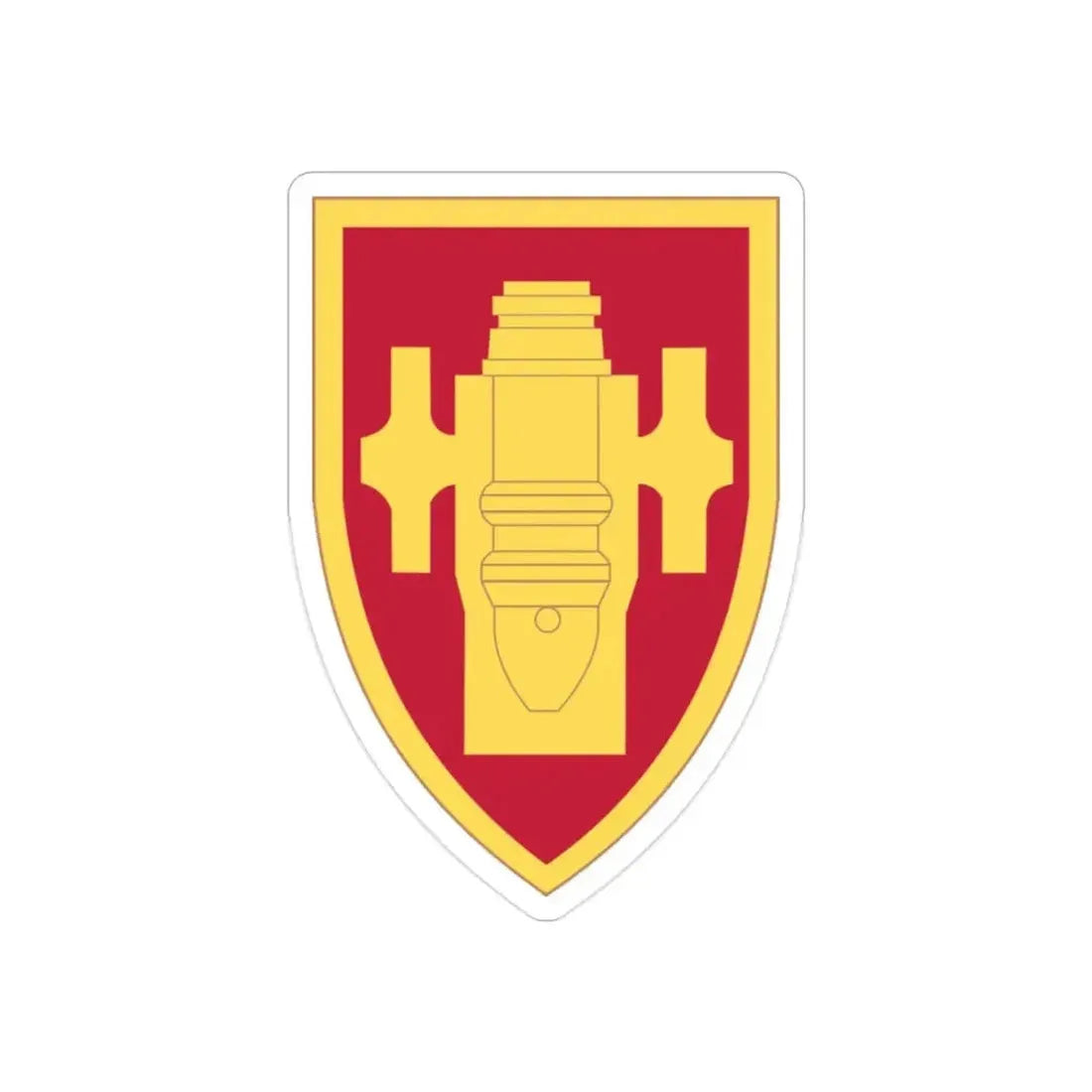 Field Artillery Center and School (U.S. Army) REVERSE PRINT Transparent Die-Cut STICKER - The Sticker Space