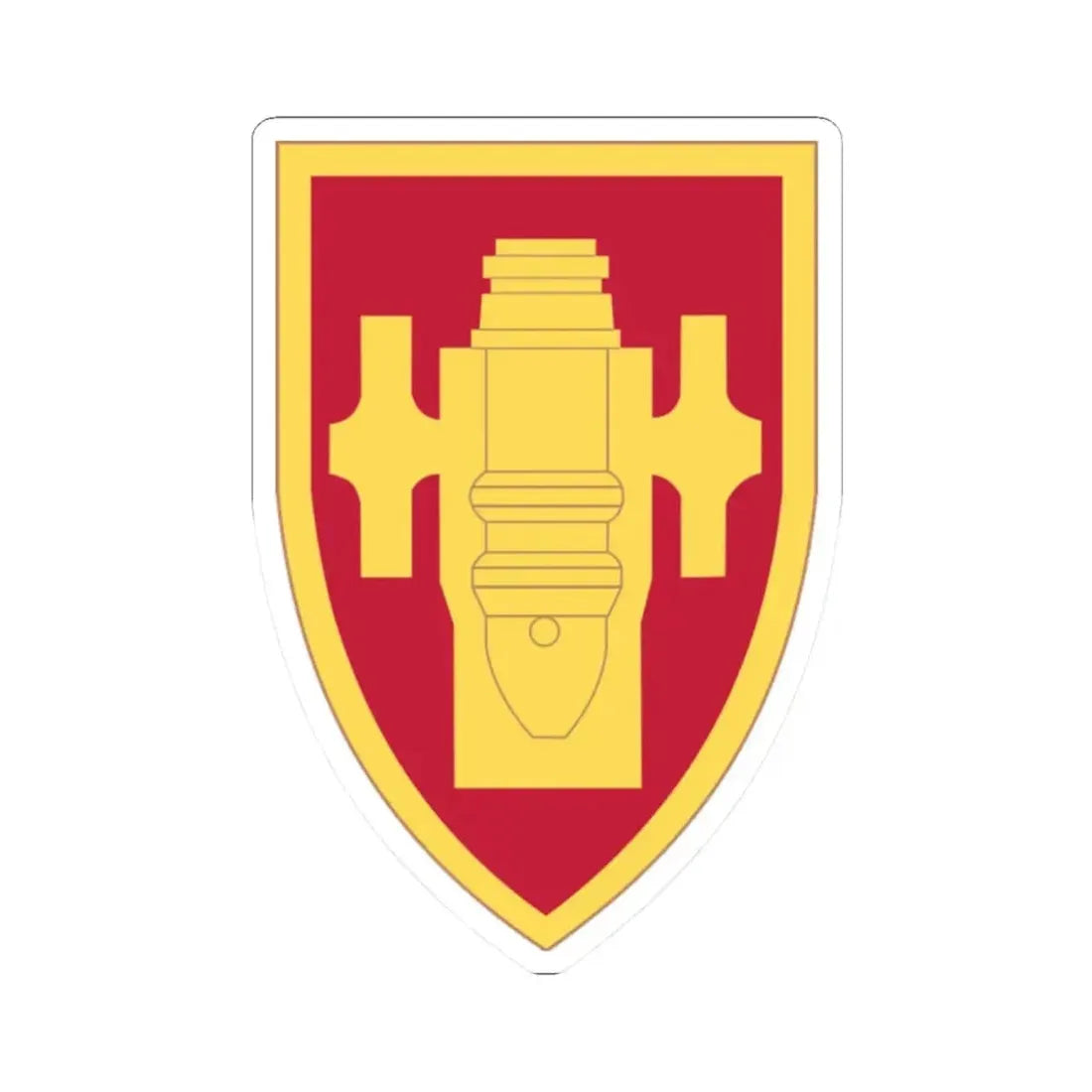 Field Artillery Center and School (U.S. Army) STICKER Vinyl Kiss-Cut Decal 2 Inch White - The Sticker Space