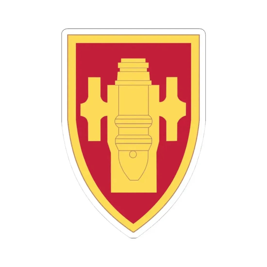Field Artillery Center and School (U.S. Army) STICKER Vinyl Kiss-Cut Decal 3 Inch White - The Sticker Space
