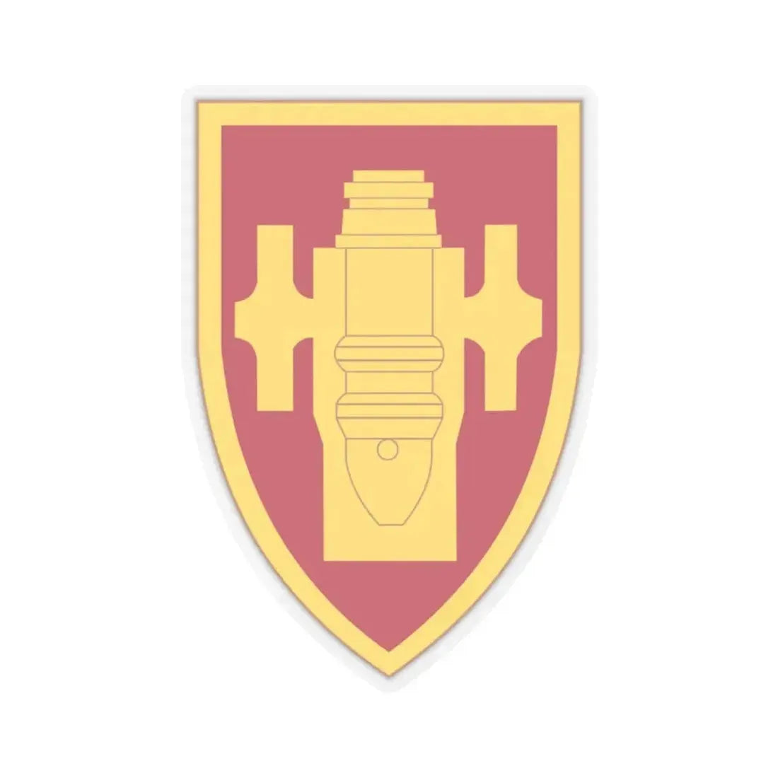 Field Artillery Center and School (U.S. Army) STICKER Vinyl Kiss-Cut Decal 4 Inch Transparent - The Sticker Space