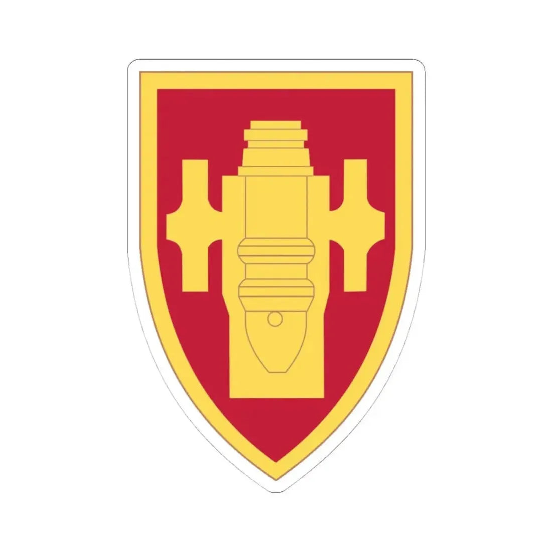 Field Artillery Center and School (U.S. Army) STICKER Vinyl Kiss-Cut Decal 4 Inch White - The Sticker Space