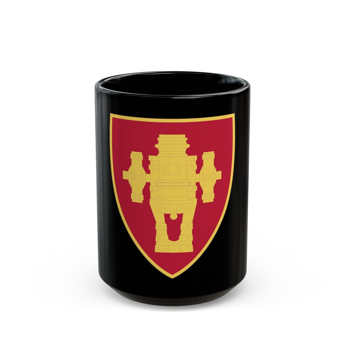 Field Artillery Center and School v2 (U.S. Army) Black Coffee Mug-15oz-The Sticker Space