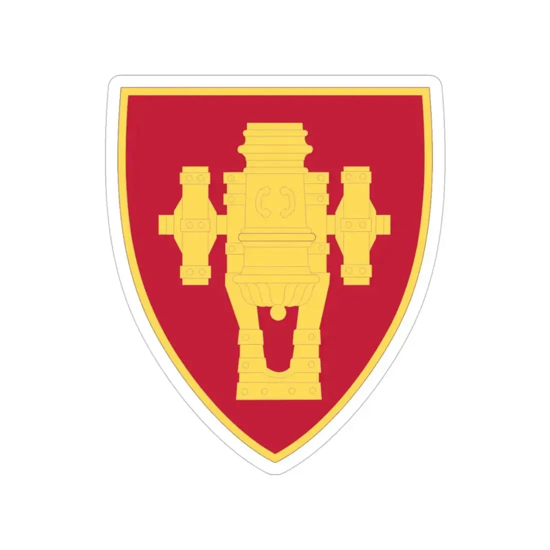 Field Artillery Center and School v2 (U.S. Army) Transparent STICKER Die-Cut Vinyl Decal 4 Inch - The Sticker Space