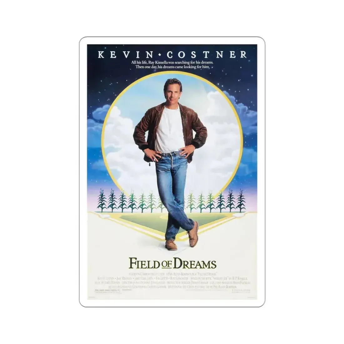 Field of Dreams 1989 Movie Poster STICKER Vinyl Die-Cut Decal 3 Inch - The Sticker Space