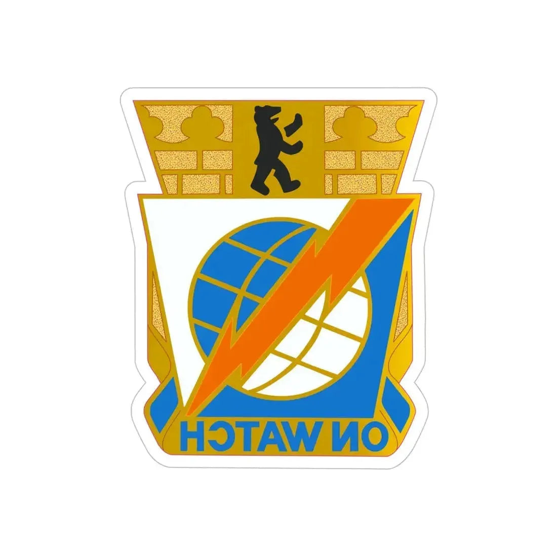 Field Station Berlin (U.S. Army) REVERSE PRINT Transparent Die-Cut STICKER 6 Inch Die-Cut Transparent - The Sticker Space