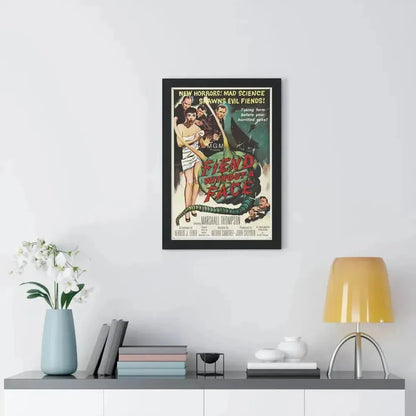 FIEND WITHOUT A FACE 1958 - Framed Movie Poster - The Sticker Space