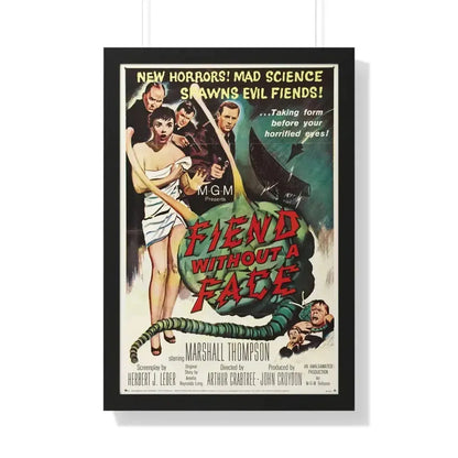 FIEND WITHOUT A FACE 1958 - Framed Movie Poster - The Sticker Space