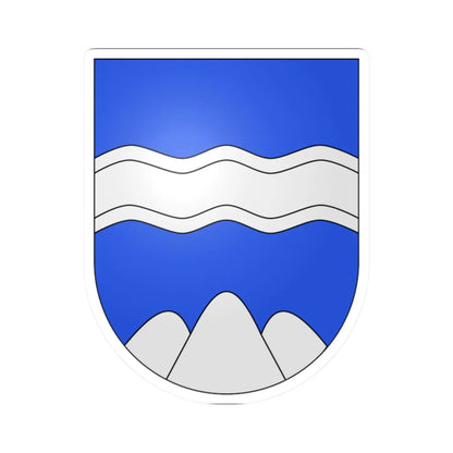 Fiesch-coat of arms (Switzerland) (Coat of Arms) STICKER Vinyl Kiss-Cut Decal 2 Inch White - The Sticker Space