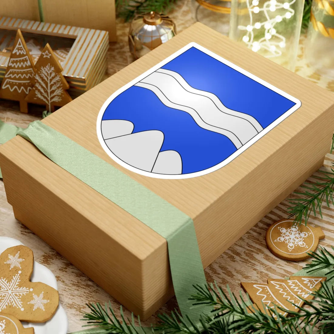 Fiesch-coat of arms (Switzerland) (Coat of Arms) STICKER Vinyl Kiss-Cut Decal - The Sticker Space