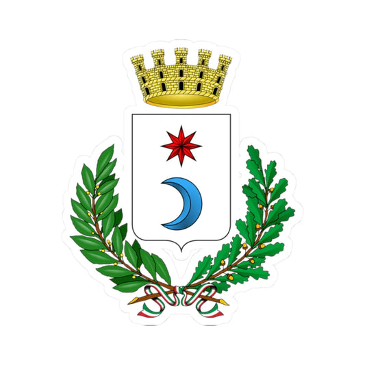 Fiesole-Stemma (Italy) (Coat of Arms) STICKER Vinyl Kiss-Cut Decal 2 Inch White - The Sticker Space