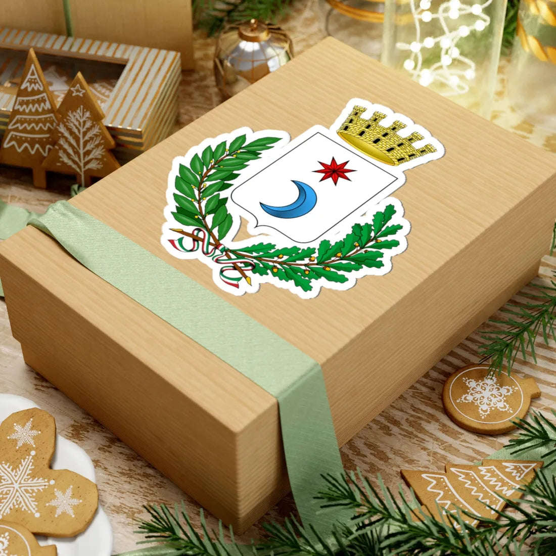 Fiesole-Stemma (Italy) (Coat of Arms) STICKER Vinyl Kiss-Cut Decal - The Sticker Space