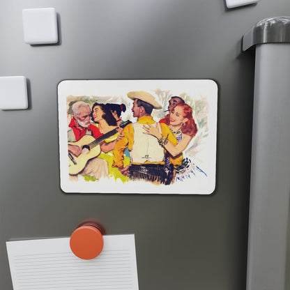 Fiesta, 1940s (Magazine Illustration) Refrigerator Magnet-The Sticker Space