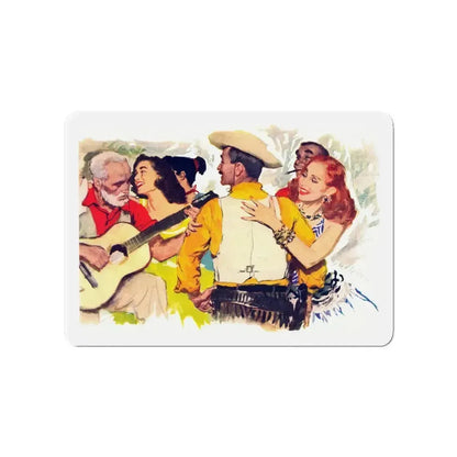 Fiesta, 1940s (Magazine Illustration) Refrigerator Magnet 4 Inch Die-Cut - The Sticker Space