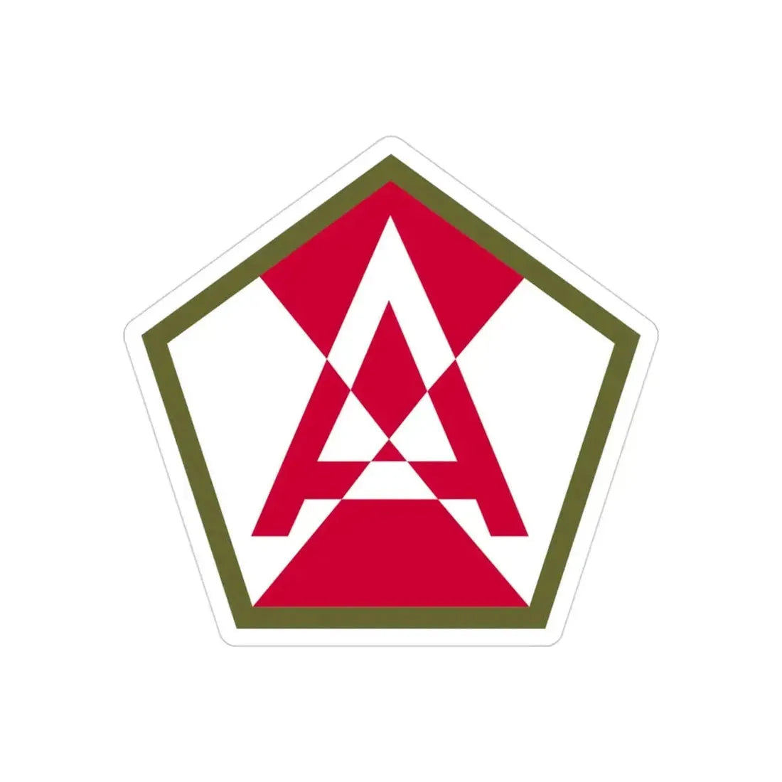 Fifteenth United States (U.S. Army) REVERSE PRINT Transparent Die-Cut STICKER 3 Inch Die-Cut Transparent - The Sticker Space