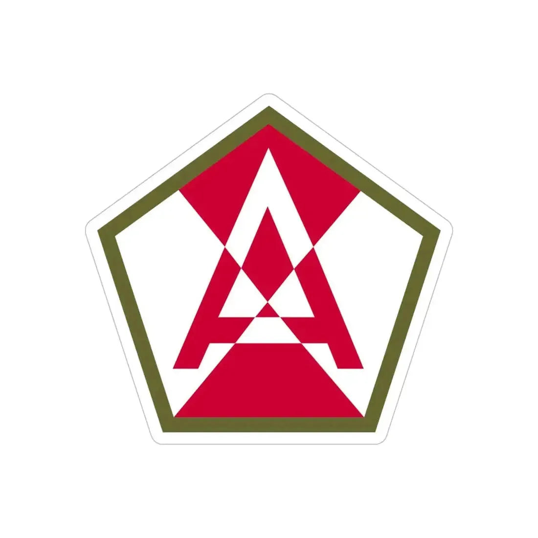 Fifteenth United States (U.S. Army) REVERSE PRINT Transparent Die-Cut STICKER 6 Inch Die-Cut Transparent - The Sticker Space