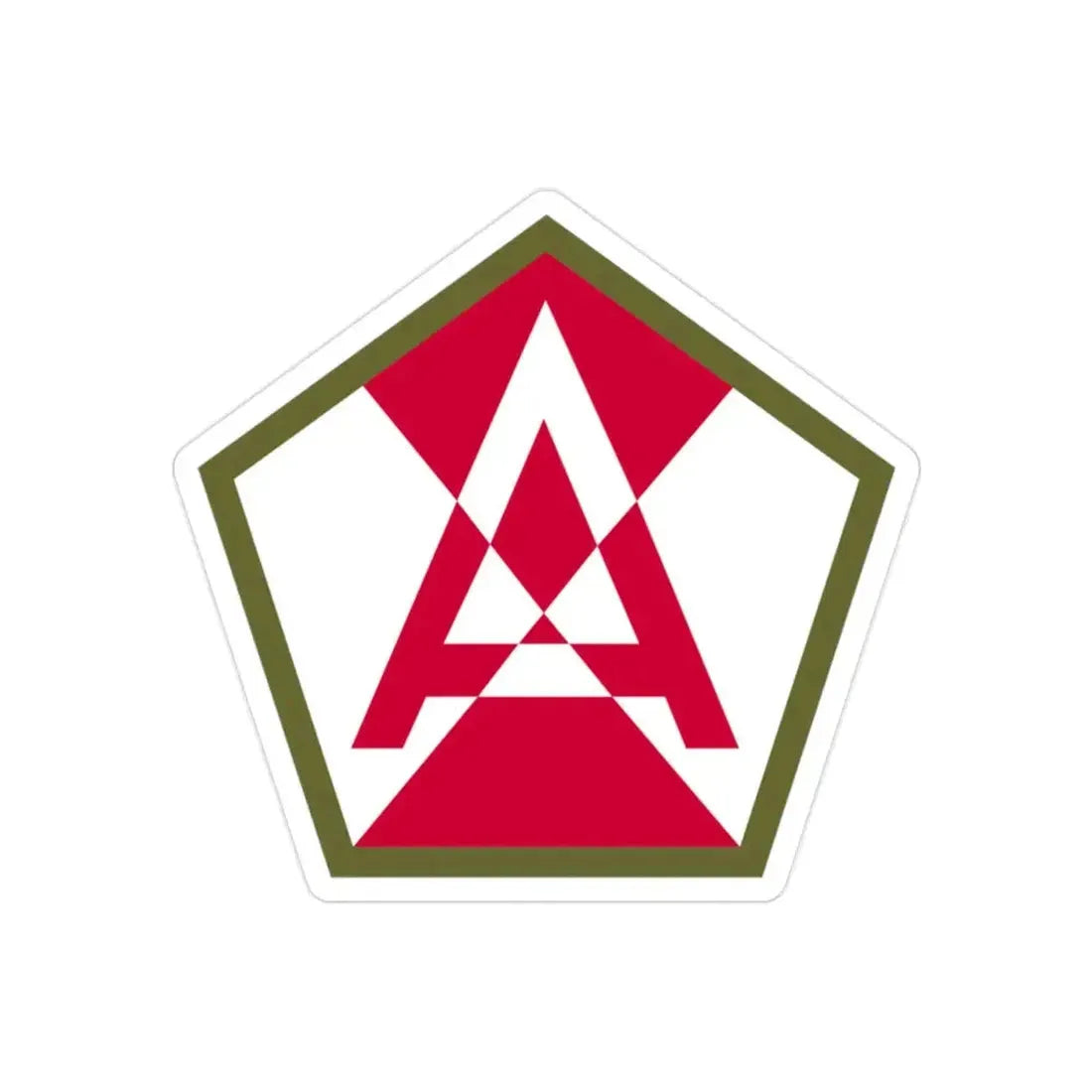 Fifteenth United States (U.S. Army) REVERSE PRINT Transparent Die-Cut STICKER - The Sticker Space