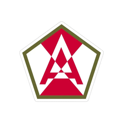 Fifteenth United States (U.S. Army) REVERSE PRINT Transparent Die-Cut STICKER - The Sticker Space