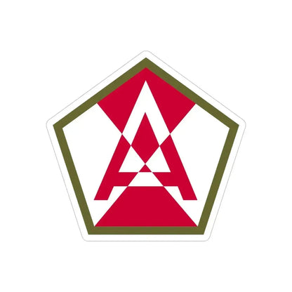 Fifteenth United States (U.S. Army) REVERSE PRINT Transparent Die-Cut STICKER - The Sticker Space