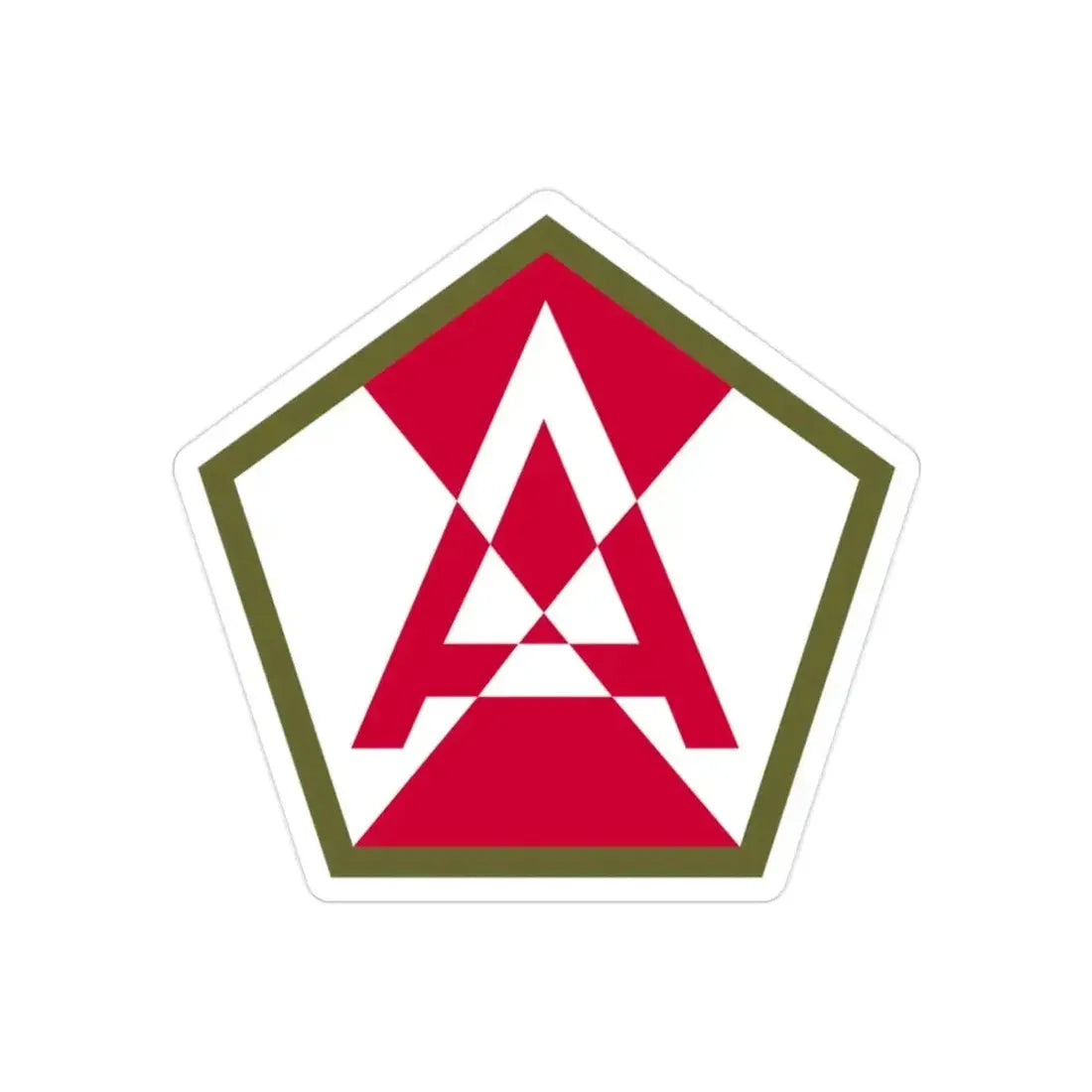 Fifteenth United States (U.S. Army) REVERSE PRINT Transparent Die-Cut STICKER - The Sticker Space
