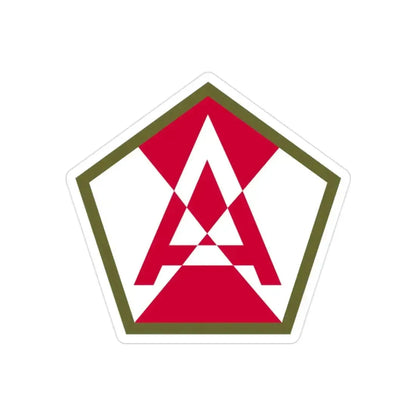 Fifteenth United States (U.S. Army) REVERSE PRINT Transparent Die-Cut STICKER - The Sticker Space