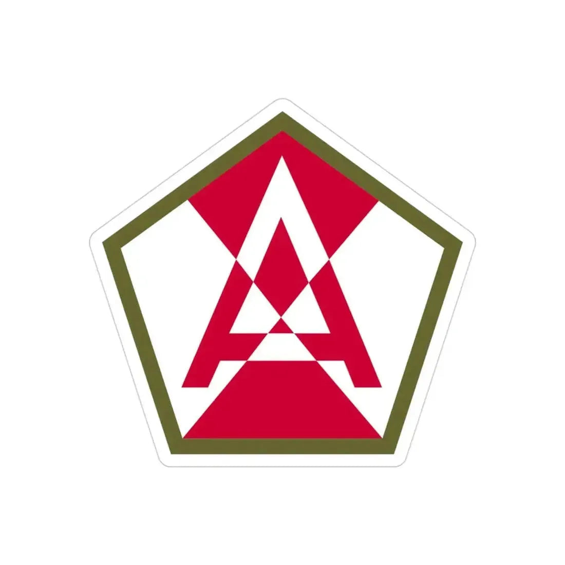 Fifteenth United States (U.S. Army) REVERSE PRINT Transparent Die-Cut STICKER - The Sticker Space