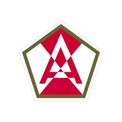 Fifteenth United States (U.S. Army) REVERSE PRINT Transparent Die-Cut STICKER - The Sticker Space