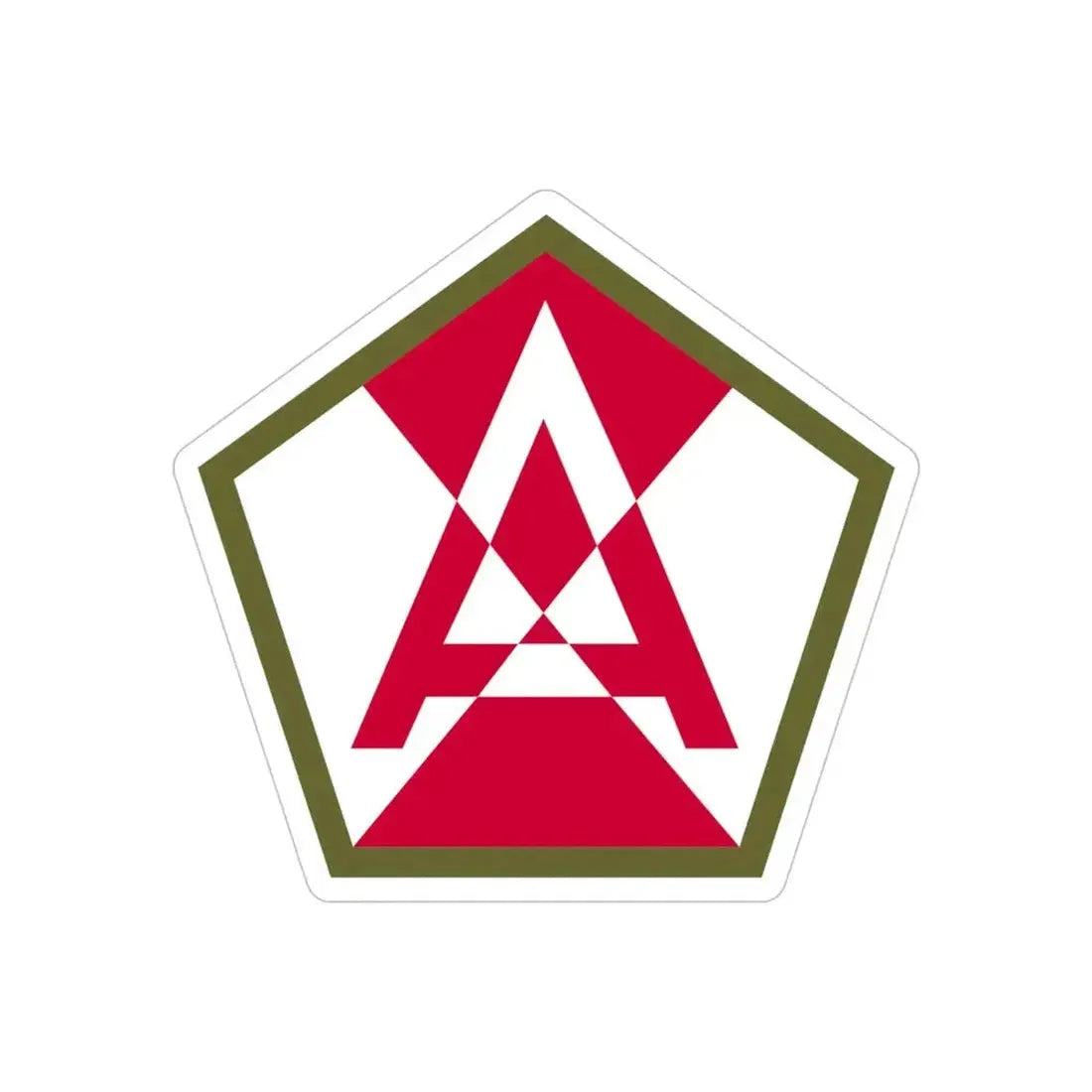 Fifteenth United States (U.S. Army) REVERSE PRINT Transparent Die-Cut STICKER - The Sticker Space