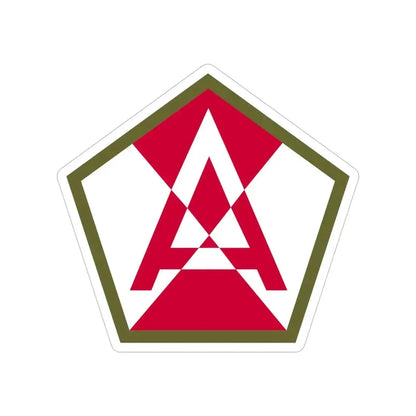 Fifteenth United States (U.S. Army) Transparent STICKER Die-Cut Vinyl Decal 5 Inch - The Sticker Space